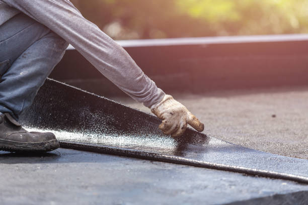 Professional Waterproofing technician working in Jordan, NY